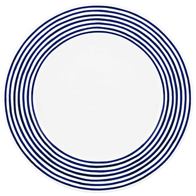 kate spade new york Charlotte Street East Dinner Plate, White/Blue, Dia.29cm kate spade new york Charlotte Street East Dinner Plate, White/Blue, Dia.29cm